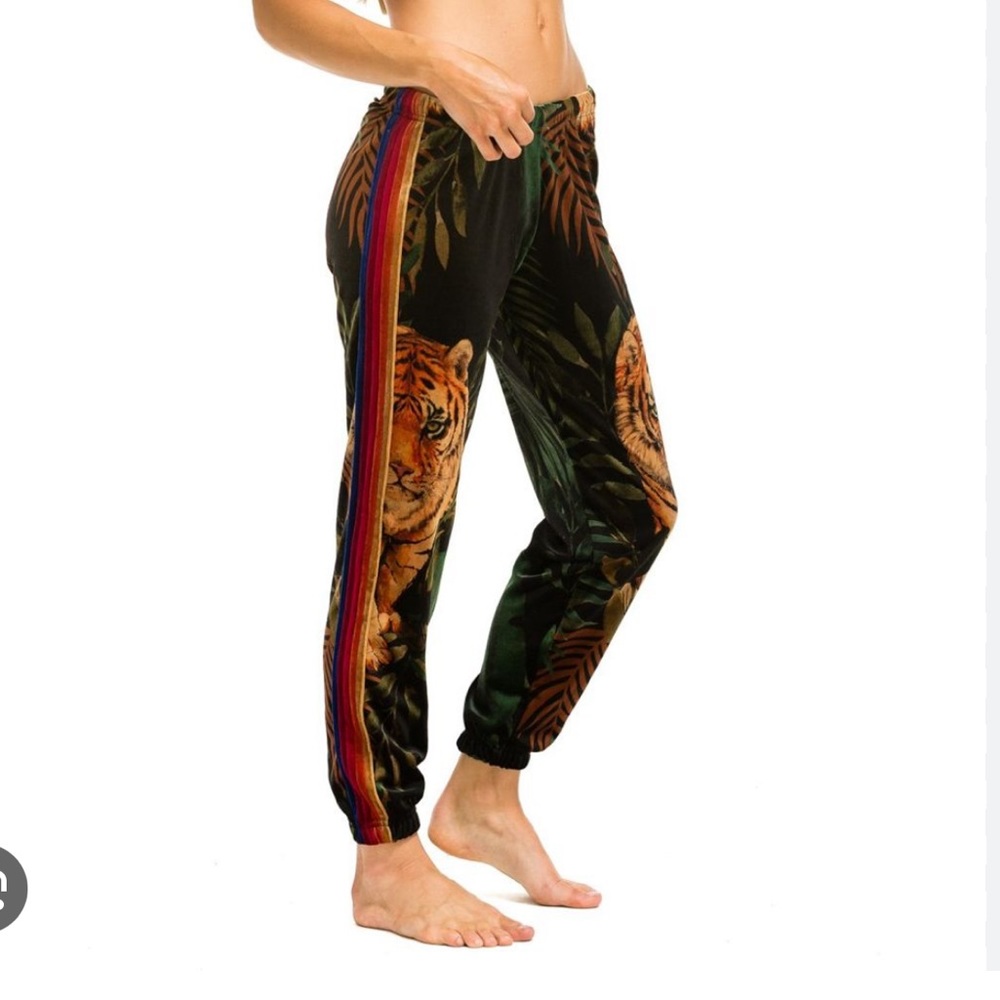 Aviator Nation Jungle Tiger Sweat Pants sz M